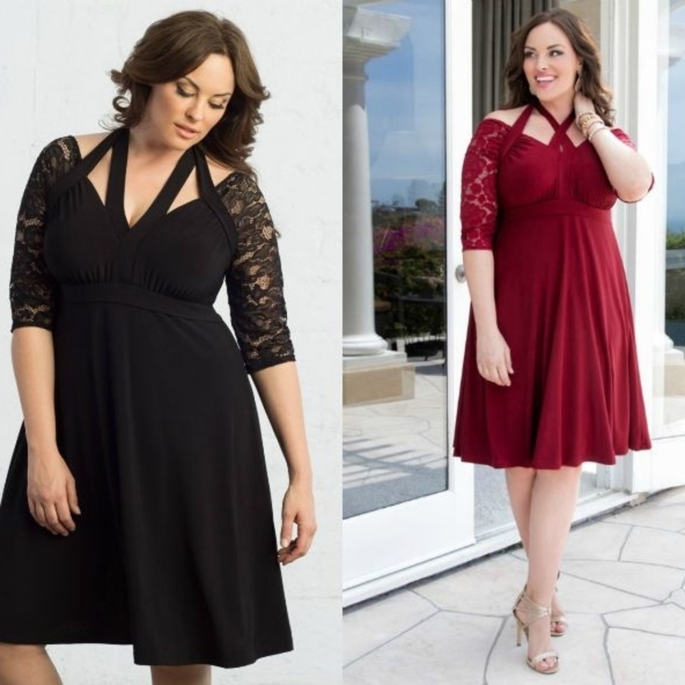 Kiyonna Black Luring Lace Dress